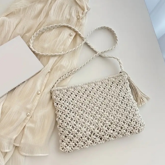 Macrame Crossbody Purse - Picture 9 of 9